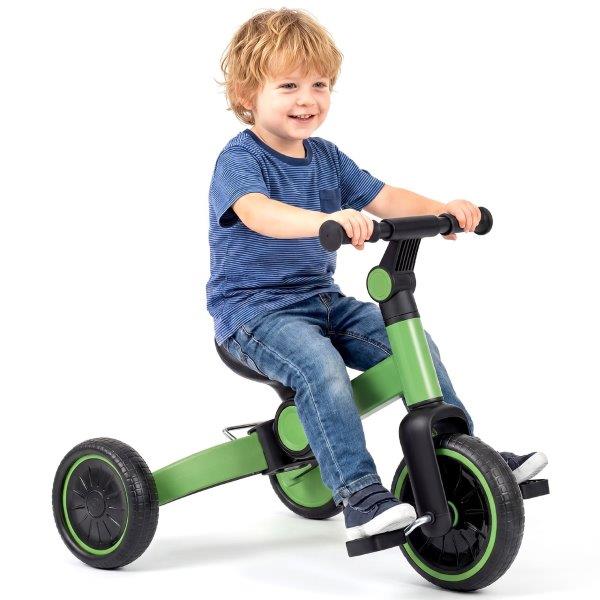 Vaikiškas triratukas - balansinis dviratis su nuimamais pedalais 5-in-1